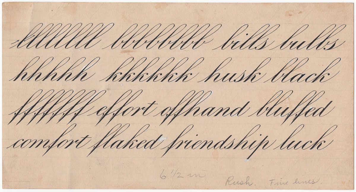 Copperplate, (called Écriture Anglaise (English Roundhand) or simply  Anglaise by the French, an…