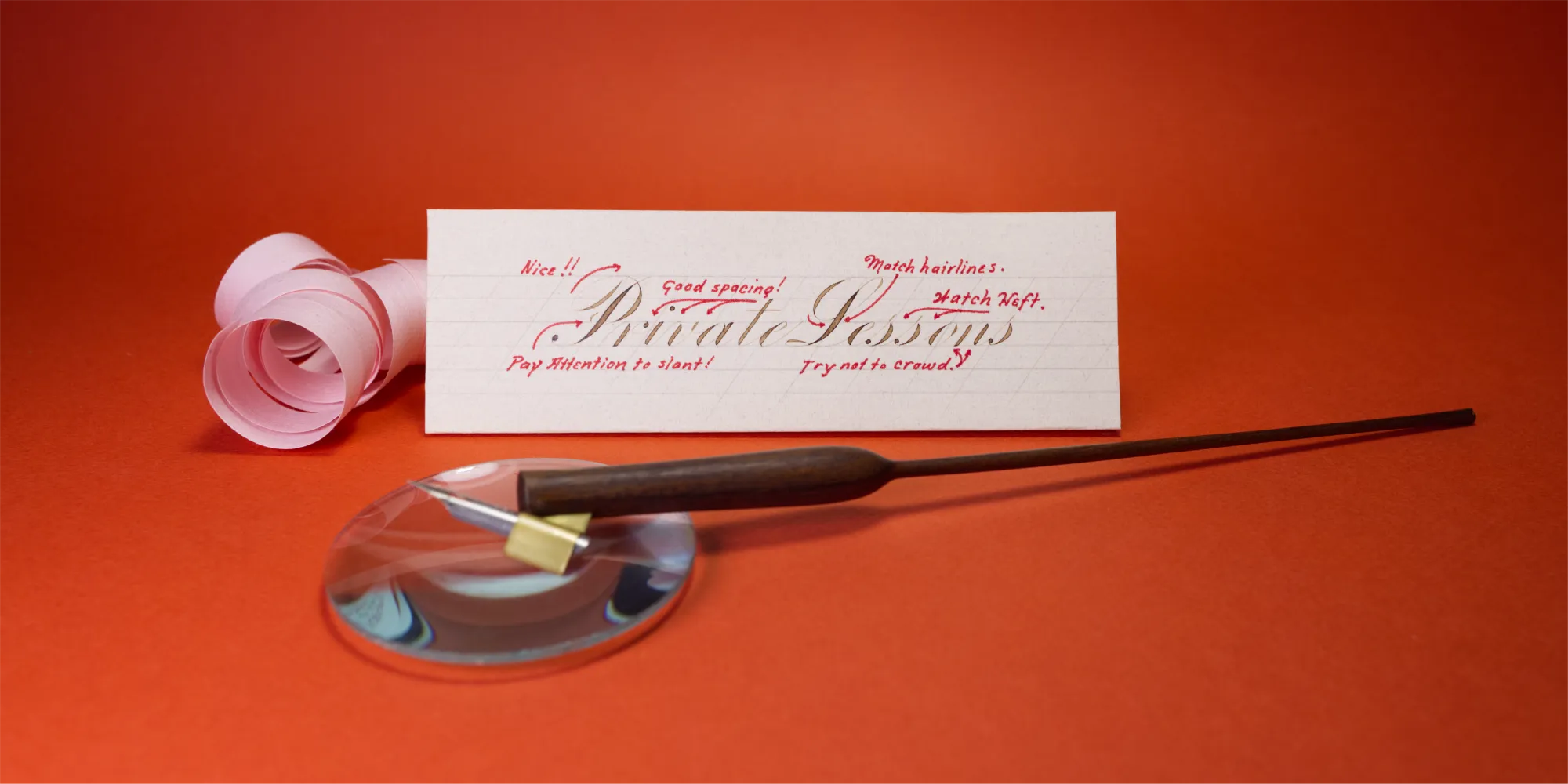 Private lessons in calligraphy