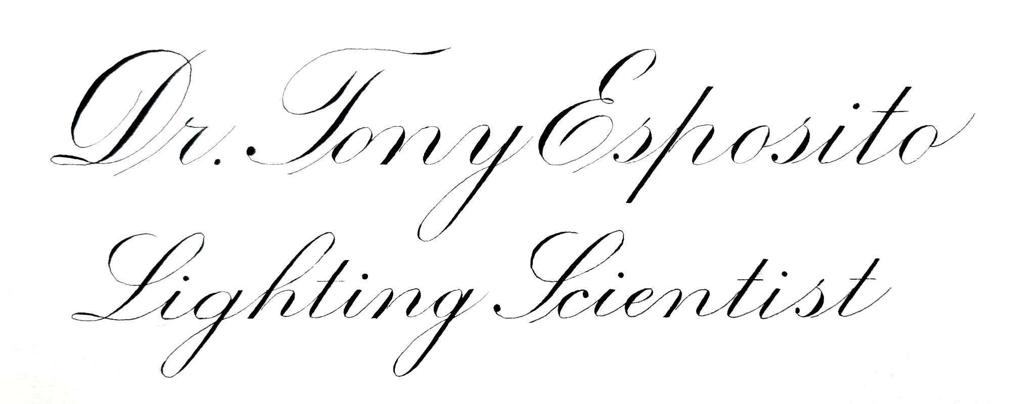 Tony Esposito's Nameplate Submission from ES 2023.