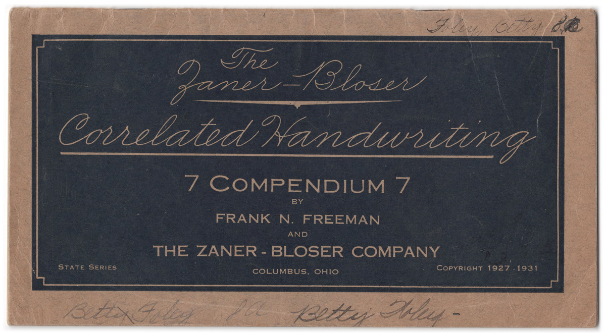 Masgrimes Correlated Handwriting, Compendium 7, American Penmanship